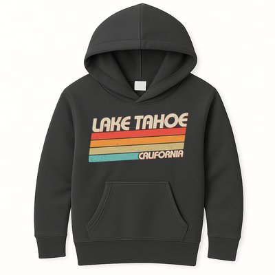 Vintage Lake Tahoe California Logo Kids Hoodie