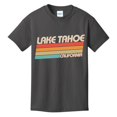 Vintage Lake Tahoe California Logo Kids T-Shirt