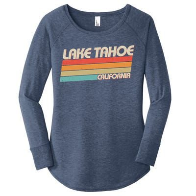 Vintage Lake Tahoe California Logo Women's Perfect Tri Tunic Long Sleeve Shirt