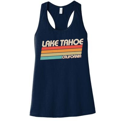 Vintage Lake Tahoe California Logo Women's Racerback Tank