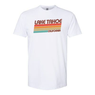 Vintage Lake Tahoe California Logo Softstyle CVC T-Shirt