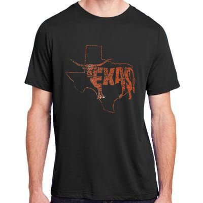 Vintage Longhorn Texas Trendy Austin Pride Retro Design Adult ChromaSoft Performance T-Shirt