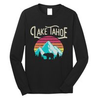 Vintage Lake Tahoe Mountain Bear California Retro Gift Long Sleeve Shirt