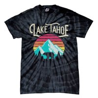 Vintage Lake Tahoe Mountain Bear California Retro Gift Tie-Dye T-Shirt