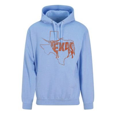 Vintage Longhorn Texas Trendy Austin Pride Retro Design Unisex Surf Hoodie