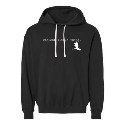 Violent Little Thing Fourth Wing Dark Academia Garment-Dyed Fleece Hoodie