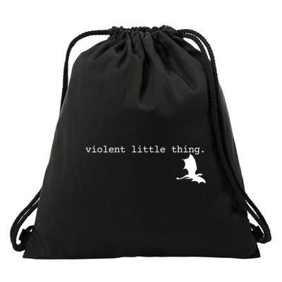 Violent Little Thing Fourth Wing Dark Academia Drawstring Bag