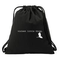 Violent Little Thing Fourth Wing Dark Academia Drawstring Bag