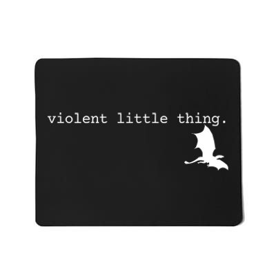 Violent Little Thing Fourth Wing Dark Academia Mousepad