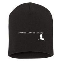 Violent Little Thing Fourth Wing Dark Academia Short Acrylic Beanie