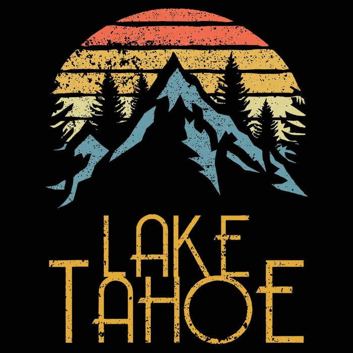 Vintage Lake Tahoe California Nevada Retro T-Shirt