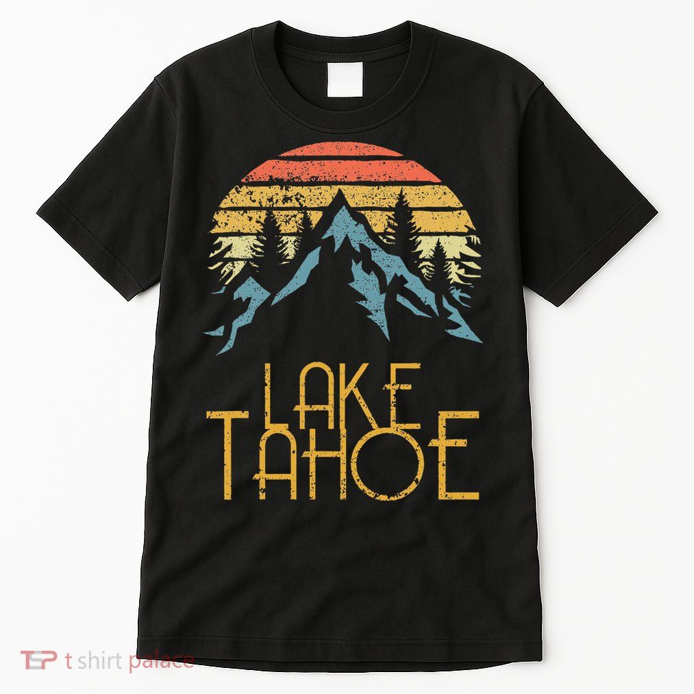 Vintage Lake Tahoe California Nevada Retro Tall T-Shirt