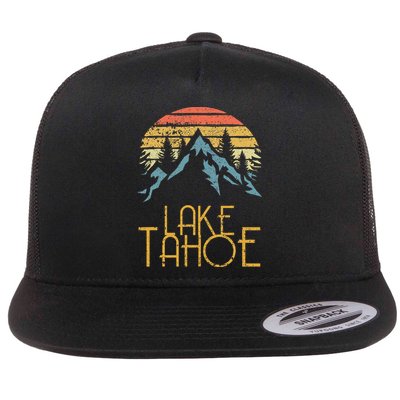 Vintage Lake Tahoe California Nevada Retro Flatbill Hat