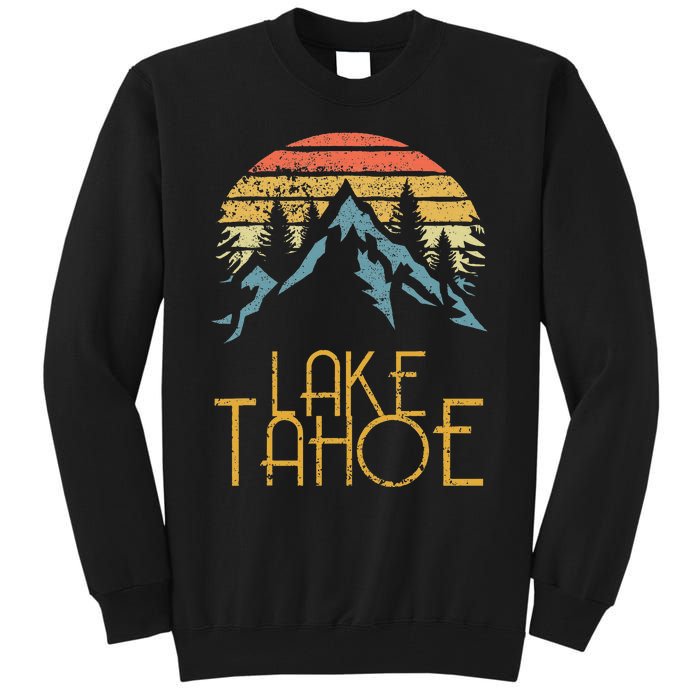 Vintage Lake Tahoe California Nevada Retro Tall Sweatshirt