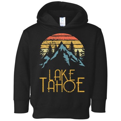 Vintage Lake Tahoe California Nevada Retro Toddler Hoodie
