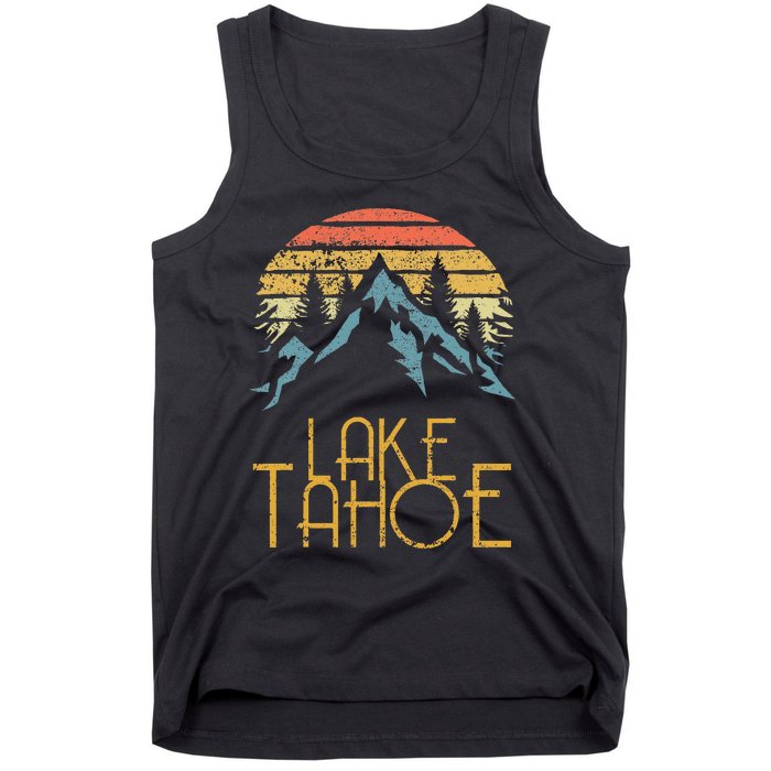 Vintage Lake Tahoe California Nevada Retro Tank Top