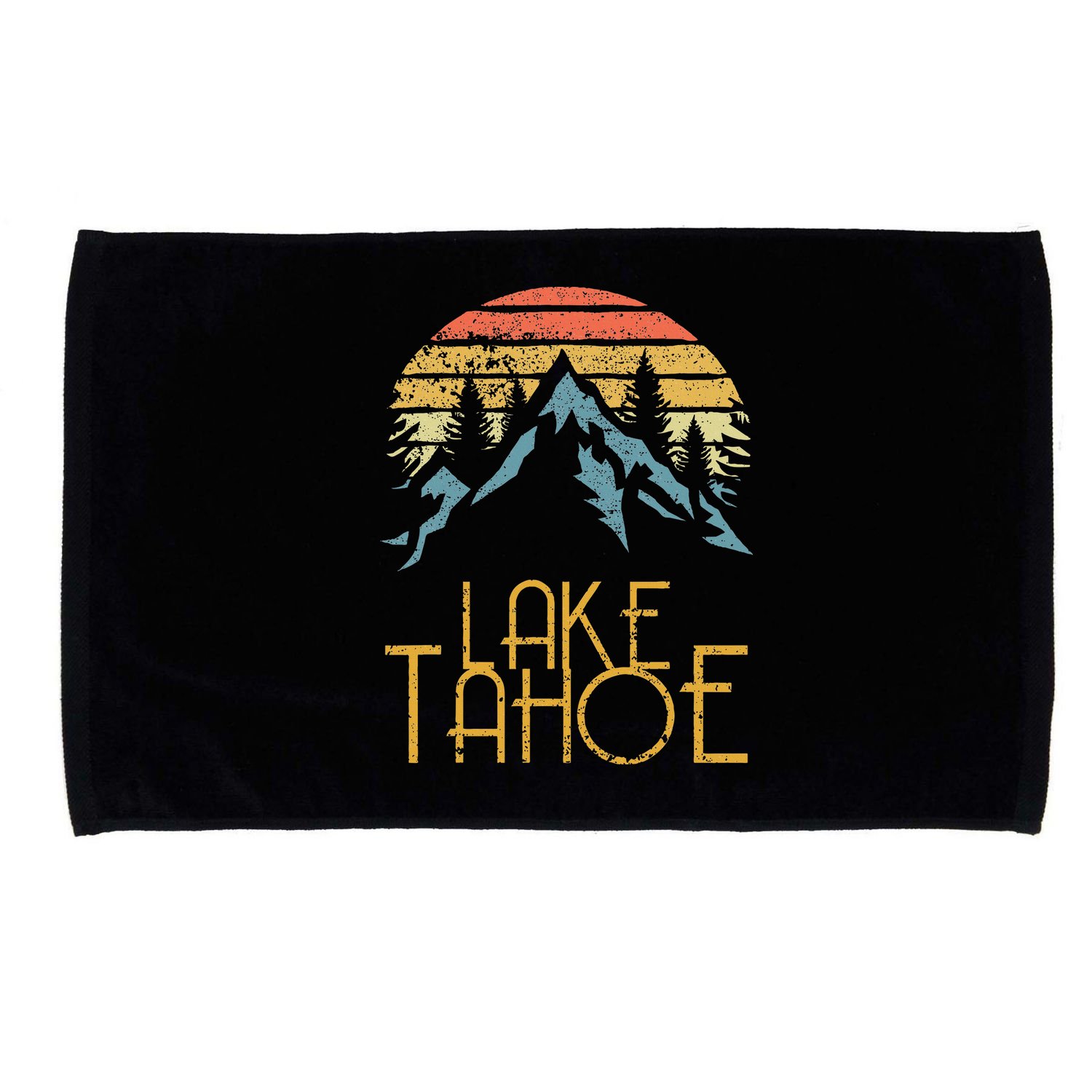 Vintage Lake Tahoe California Nevada Retro Microfiber Hand Towel