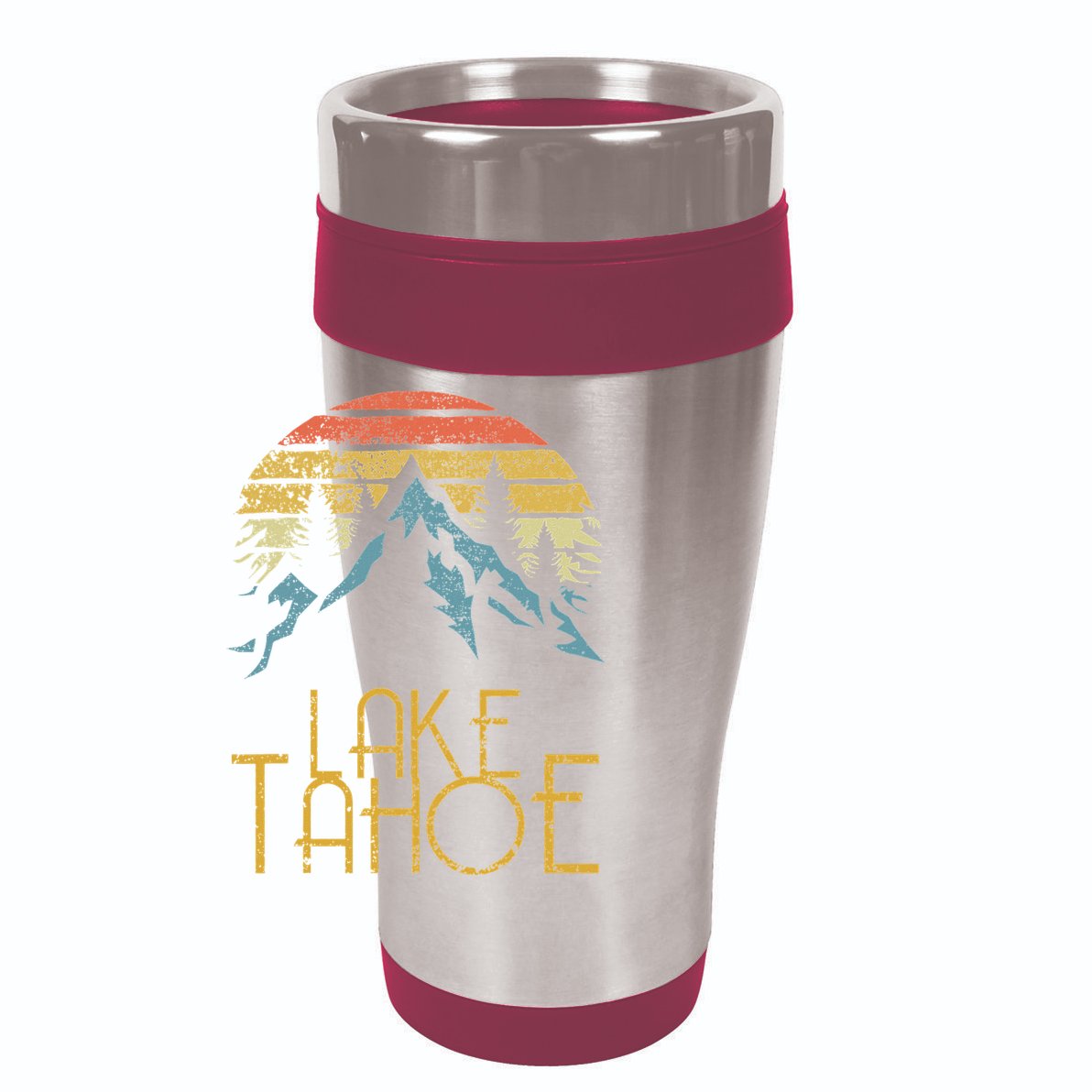 Vintage Lake Tahoe California Nevada Retro 15oz Campfire Ceramic Mug