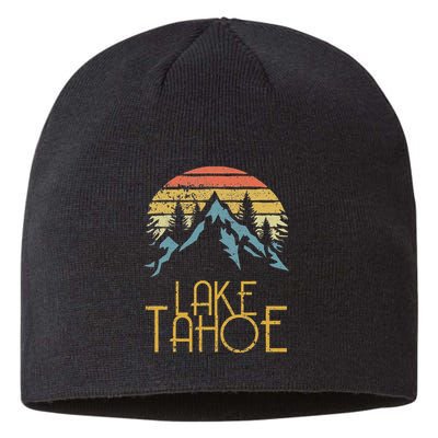 Vintage Lake Tahoe California Nevada Retro Sustainable Beanie
