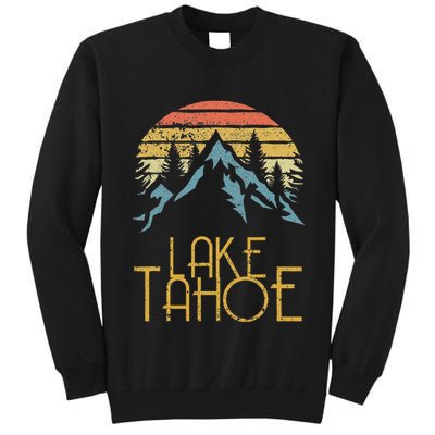 Vintage Lake Tahoe California Nevada Retro Tall Sweatshirt