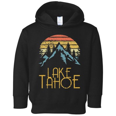 Vintage Lake Tahoe California Nevada Retro Toddler Hoodie