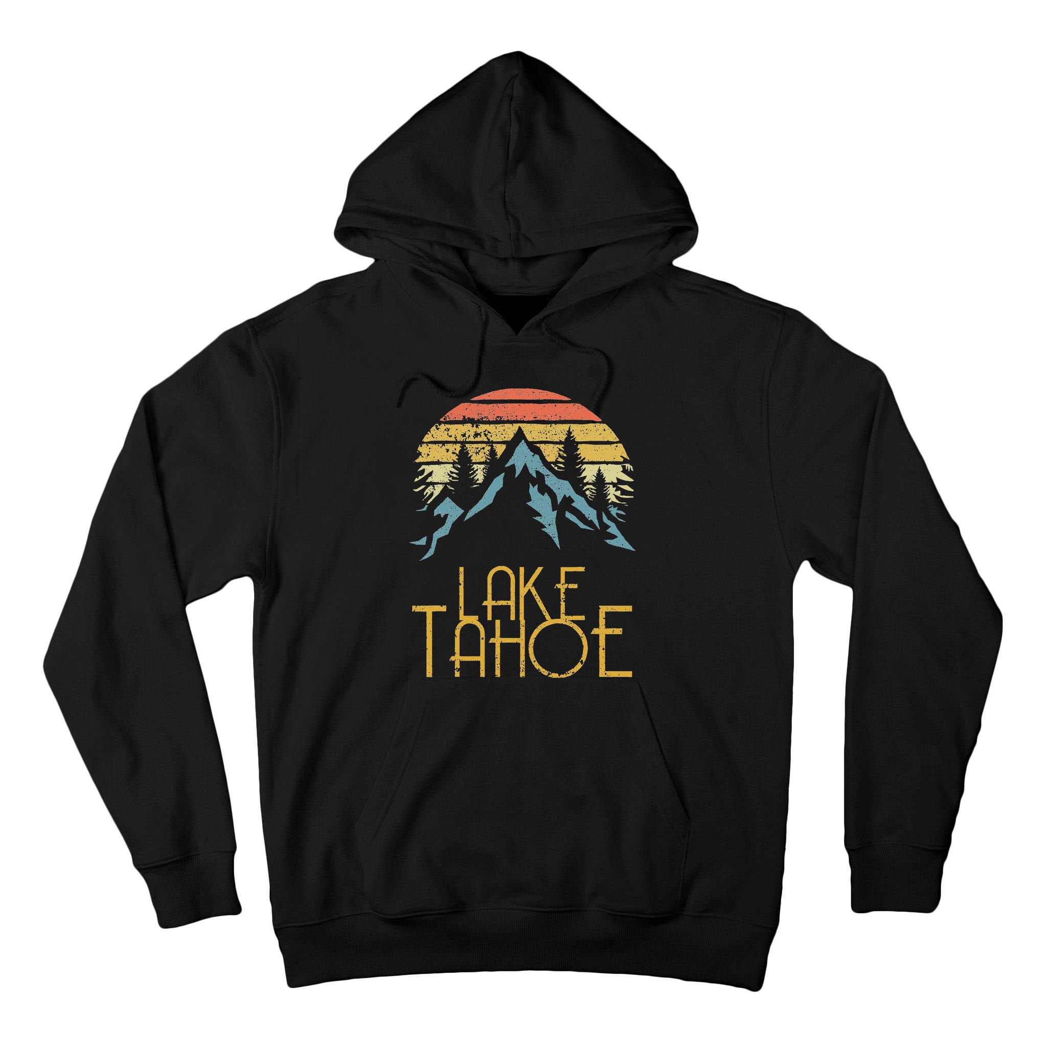 Vintage Lake Tahoe California Nevada Retro Tall Hoodie