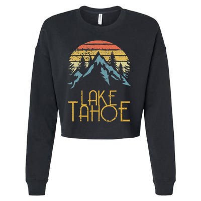 Vintage Lake Tahoe California Nevada Retro Cropped Pullover Crew