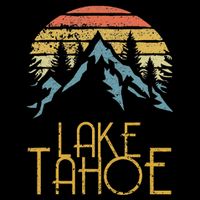 Vintage Lake Tahoe California Nevada Retro Womens T-Shirt
