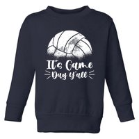 Volleyball Lover | Team Sport | It's Game Day Y'all Toddler Sweatshirt