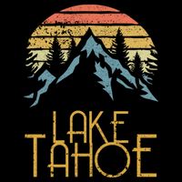 Vintage Lake Tahoe California Nevada Retro Gift Doggie Tank