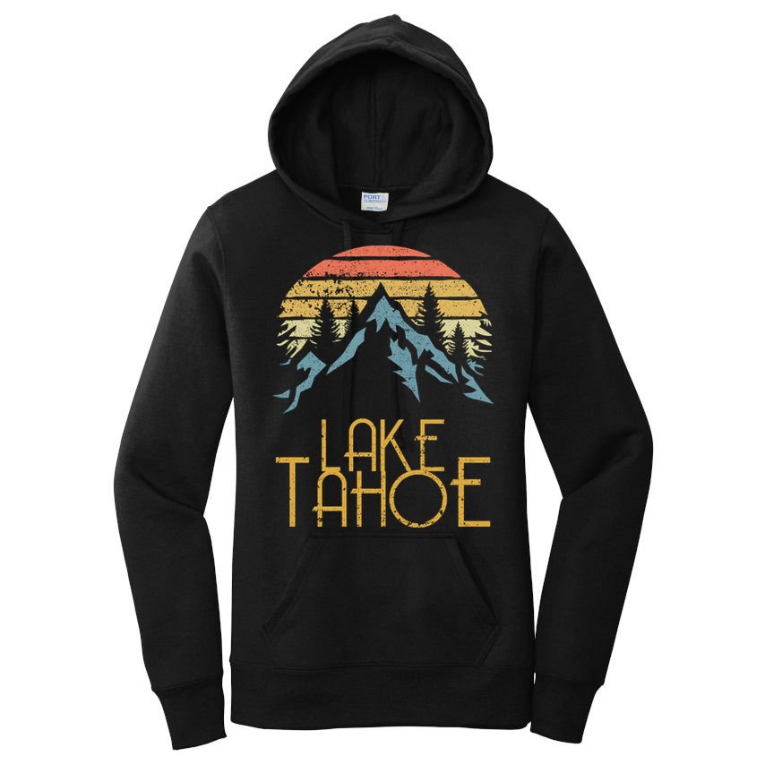 Vintage Lake Tahoe California Nevada Retro Gift Women's Pullover Hoodie