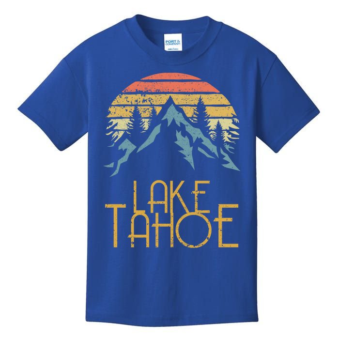 Vintage Lake Tahoe California Nevada Retro Gift Kids T-Shirt