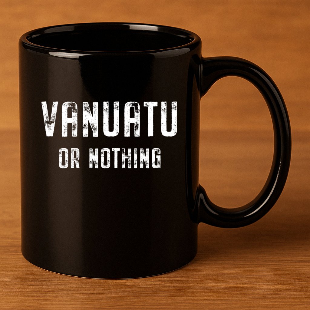 Vanuatu Lover Vanuatu Or Nothing Gift 11oz C Handle Ceramic Mug