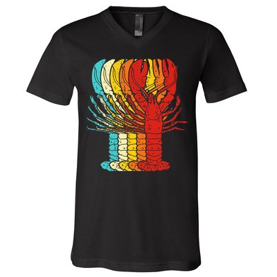 Vintage Lobster V-Neck T-Shirt