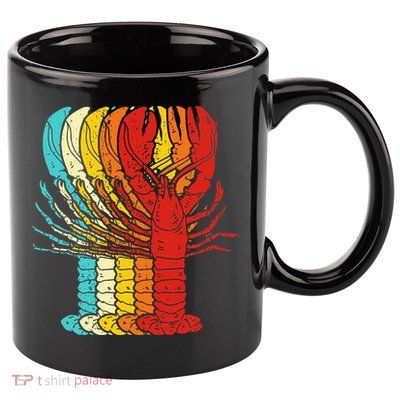 Vintage Lobster 11oz C Handle Ceramic Mug