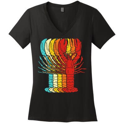 Vintage Lobster Women's V-Neck T-Shirt