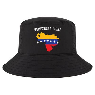 Venezuela Libre Venezuela Map 7 Stars Flag Family Souvenir Cool Comfort Performance Bucket Hat