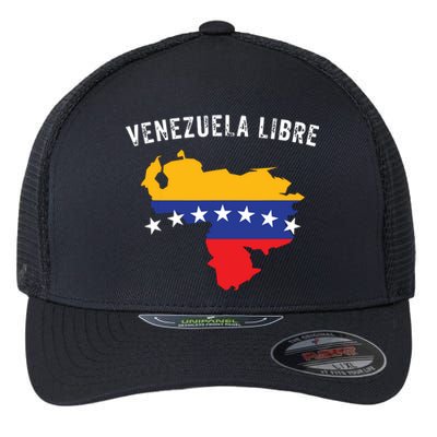 Venezuela Libre Venezuela Map 7 Stars Flag Family Souvenir Flexfit Unipanel Trucker Cap