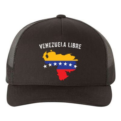 Venezuela Libre Venezuela Map 7 Stars Flag Family Souvenir Yupoong Adult 5-Panel Trucker Hat