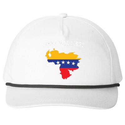 Venezuela Libre Venezuela Map 7 Stars Flag Family Souvenir Snapback Five-Panel Rope Hat