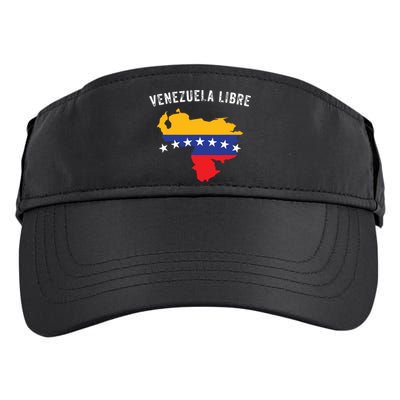 Venezuela Libre Venezuela Map 7 Stars Flag Family Souvenir Adult Drive Performance Visor