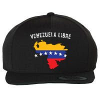 Venezuela Libre Venezuela Map 7 Stars Flag Family Souvenir Wool Snapback Cap