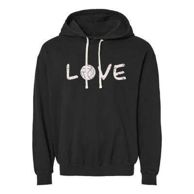 Volleyball Love Garment-Dyed Fleece Hoodie