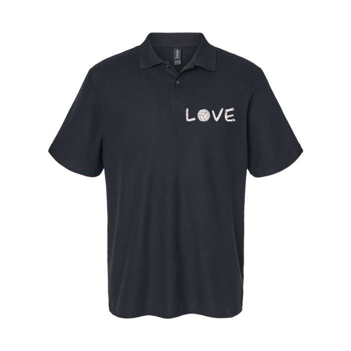 Volleyball Love Softstyle Adult Sport Polo