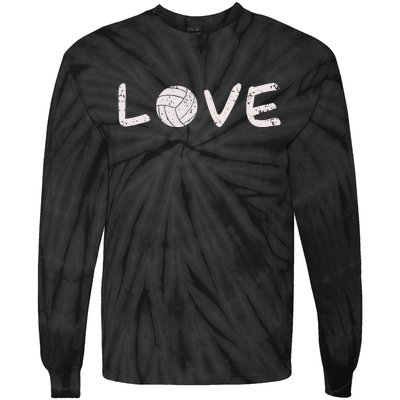 Volleyball Love Tie-Dye Long Sleeve Shirt