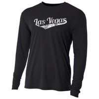 Vintage Las Vegas Retro Style Cooling Performance Long Sleeve Crew