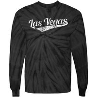 Vintage Las Vegas Retro Style Tie-Dye Long Sleeve Shirt