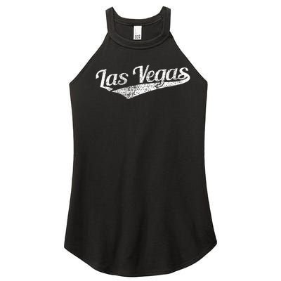 Vintage Las Vegas Retro Style Women’s Perfect Tri Rocker Tank