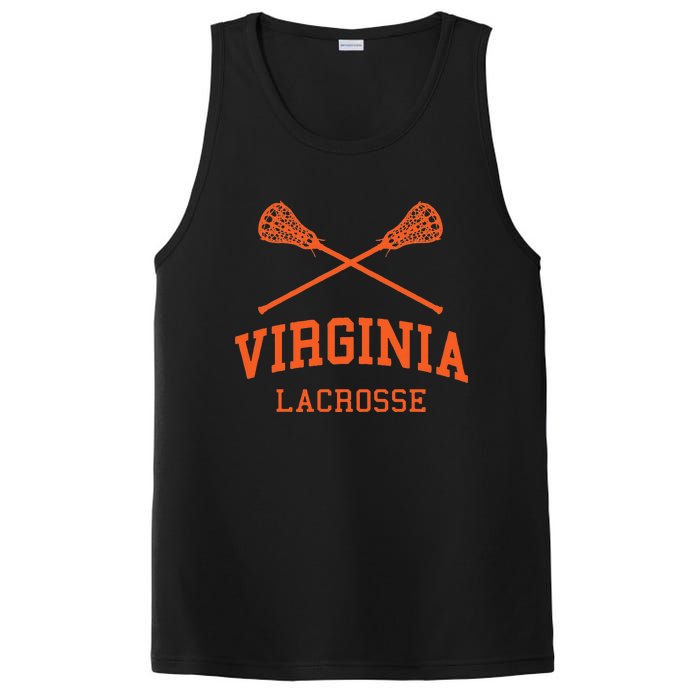 Virginia Lacrosse Vintage Lax Weathered PosiCharge Competitor Tank