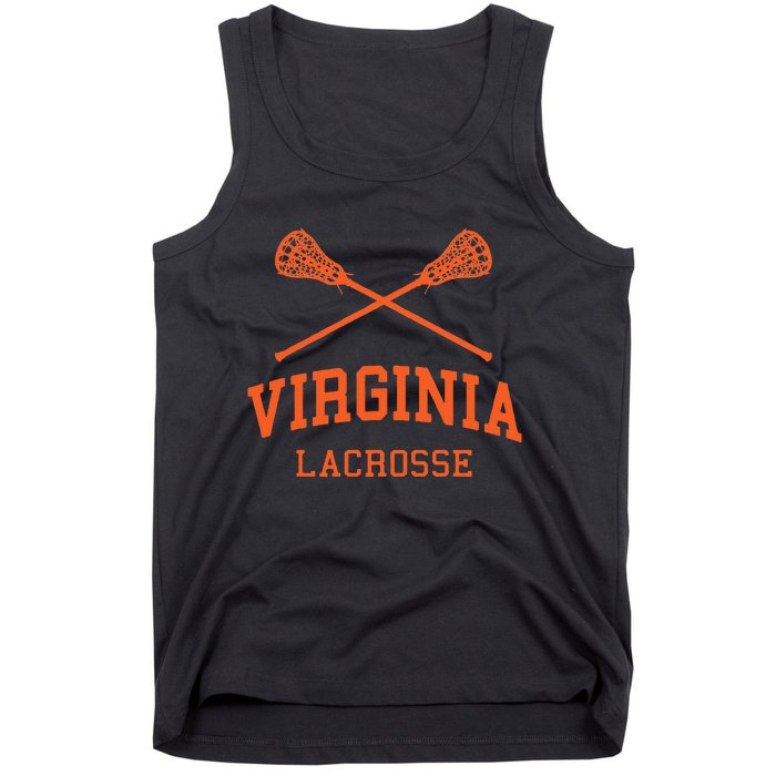 Virginia Lacrosse Vintage Lax Weathered Tank Top